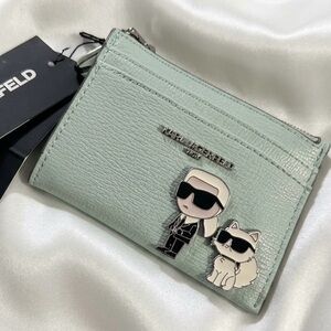 KARL LAGERFELD CARD CASE DUO EURO PIN